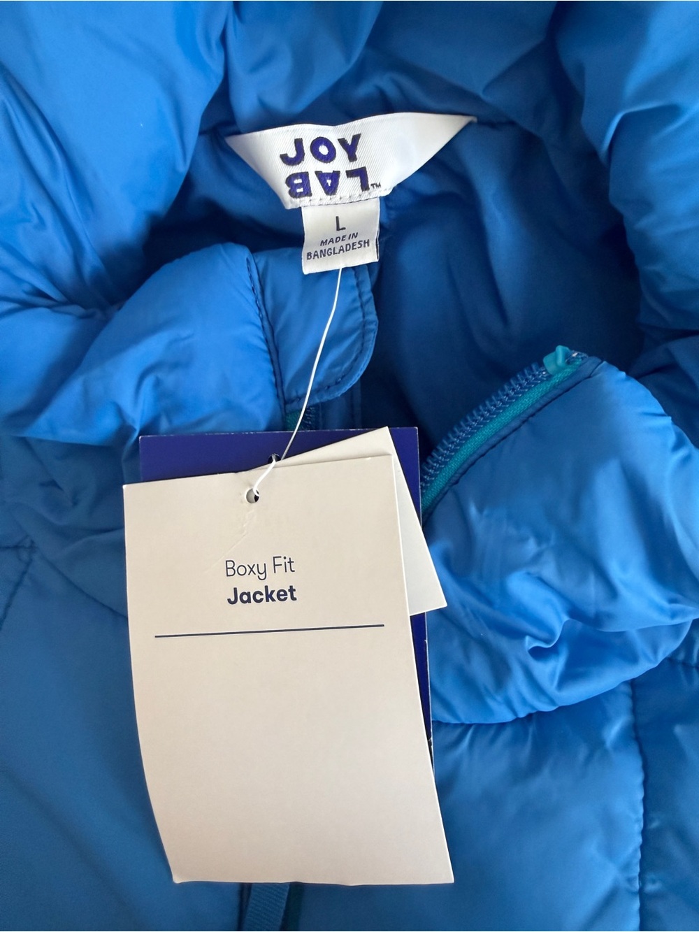 JoyLab Blue womens’ Boxy Fit Jacket large fits oversized